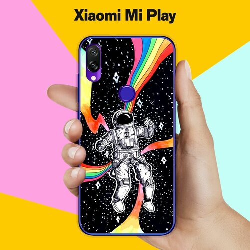 Силиконовый чехол на Xiaomi Mi Play Астронавт 40 / для Сяоми Ми Плей силиконовый чехол на xiaomi mi play окно для сяоми ми плей