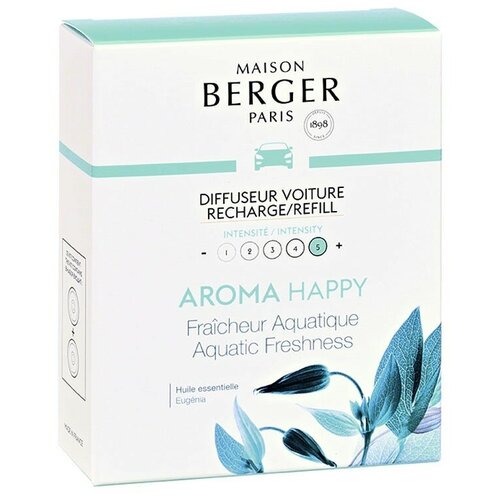 Сменный блок для автодиффузора-клипсы Maison Berger счастье