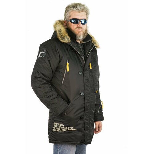  куртка Apolloget зимняя, размер 6XL, черный