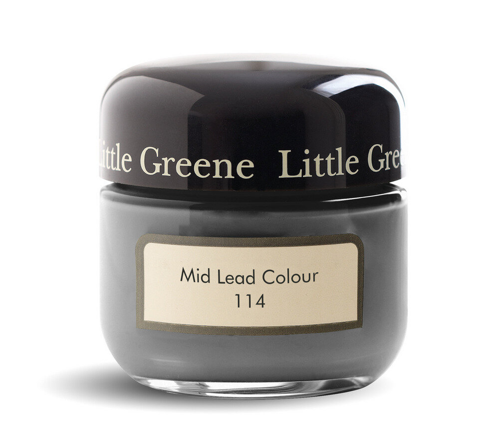 Пробник краски в/э акриловой Little Greene, цвет № 114, MID LEAD COLOUR, 60 мл