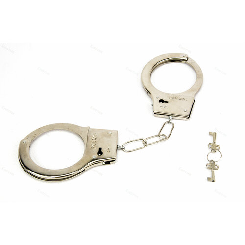 наручники металлические в коробке Игрушечные наручники детские с ключами/ полицейские наручники, детский игровой набор