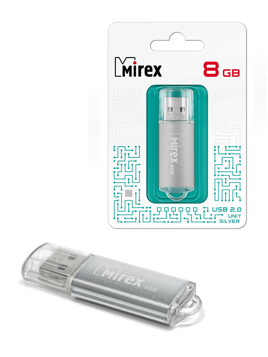 Флеш накопитель 64GB Mirex Unit, USB 2.0, Синий - фото №7