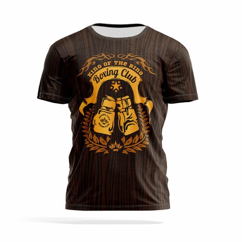 фото Футболка panin brand, размер 4xl, оранжевый, серый