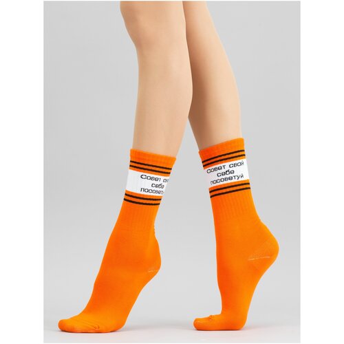 фото Носки giulia ws4 text strong 006 размер 36-38, orange (разноцветный)