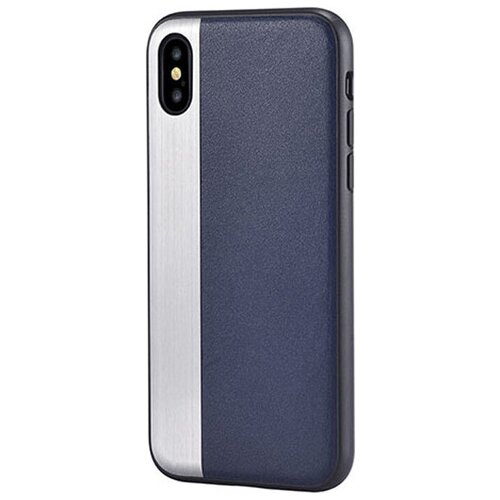 фото Чехол для сотового телефона comma jezz case blue для apple iphone x, темно- синий devia