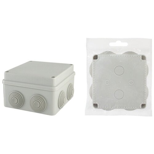 Коробка распределительная TDM SQ1401-0114, IP55, для настенно-потолочного крепления, материал пластик, серый цвет