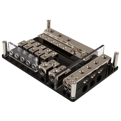 300 amp anl fuse holder distribution in line 0 4 8 ga positive with anl fuse Держатель предохранителя AurA FHL-002N (2x0-4AWG ANL 5x0-4AWG miniANL)