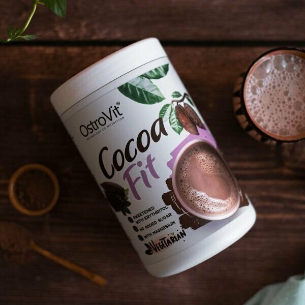 Какао с магнием OstroVit Cocoa Fit Vegeterian 500 г - фотография № 1