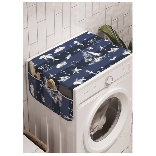 фото Органайзер для хранения "полюби море" на стиральную машину, 45x120 см ambesonne