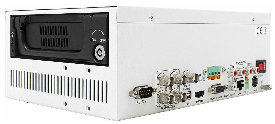 4-канальный DVR – TRASSIR Lanser 960H-4 3,5 с поддержкой аналоговых камер до WideD1