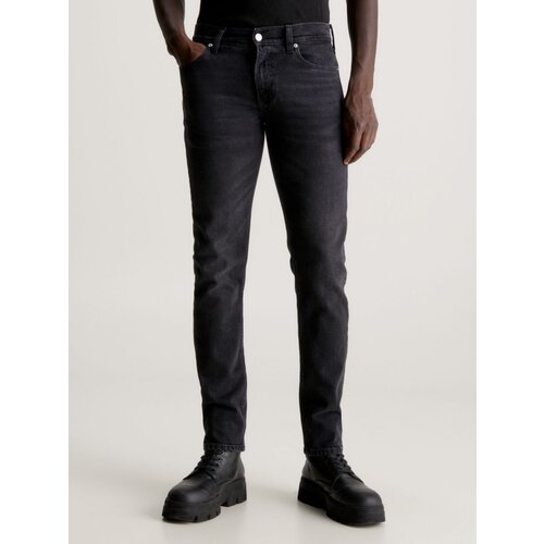 Джинсы зауженные Calvin Klein Jeans, размер 32/32, черный джинсы зауженные calvin klein размер 36 32 черный
