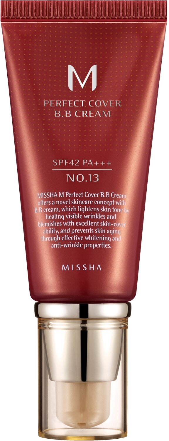 Missha BB крем M Perfect Cover BB Cream SPF 42/PA+++ 13 тон (светлый бежевый) 50 ml.