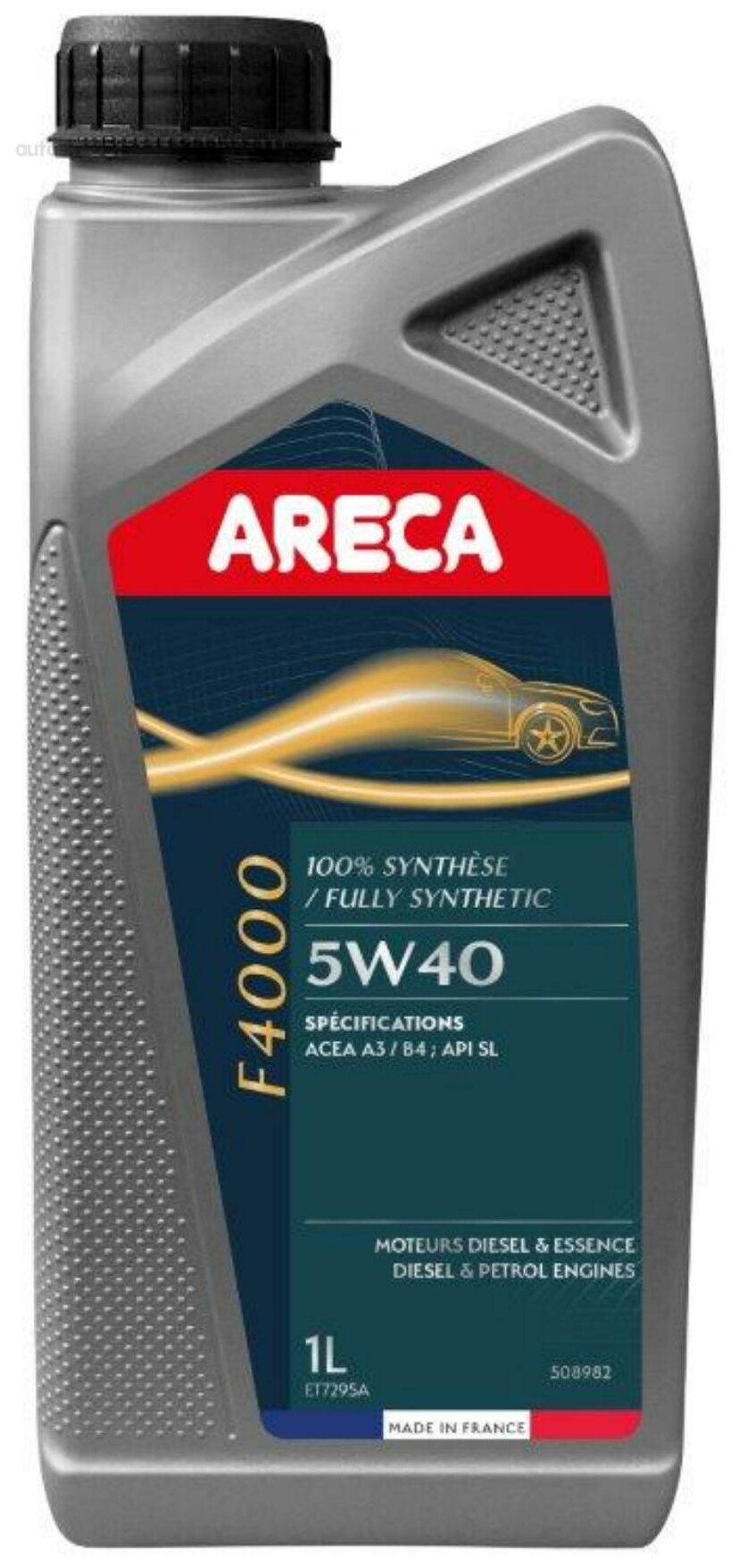 ARECA 050898 ARECA F4000 ESSENCE 5W40 SN/CF A3/B4 Масло моторное синт. (1L)