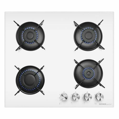 Газовая варочная панель HOMSAIR HGG641EWH независимая белый 1905800₽