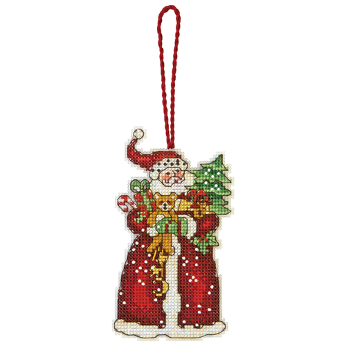 Dimensions Набор для вышивания Santa Ornament (Украшение Санта) (70-08895), разноцветный, 12 х 6.5 см