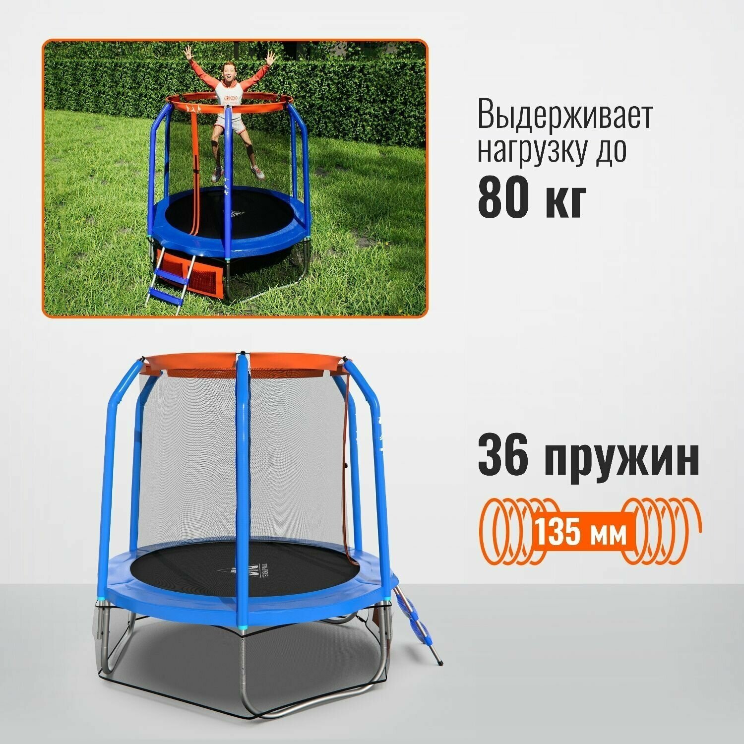 Батут DFC JUMP BASKET 6ft / С лестницей