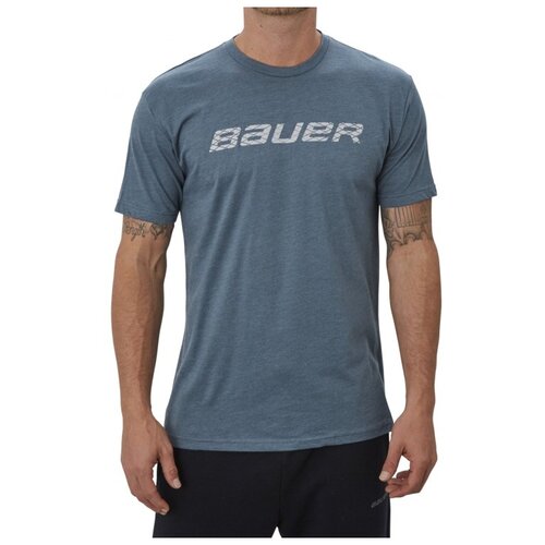 фото Футболка bauer graphic ss crew ind sr(xl / синий/xl)