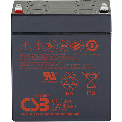 Батарея для ИБП CSB GP1245 12В 4.5Ач батарея для ибп csb ups12360