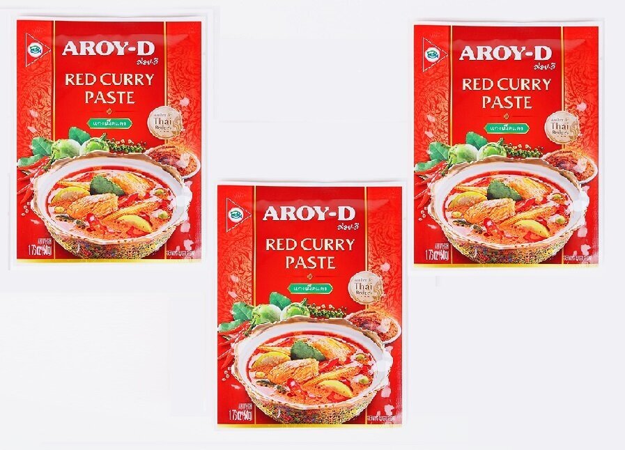 Паста "Карри красная" AROY-D, 50 г х3шт