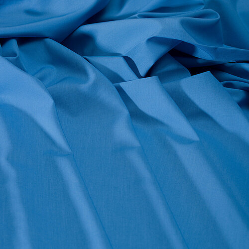 Ткань смесовая СТ-150 голубая без рисунка (171-7)