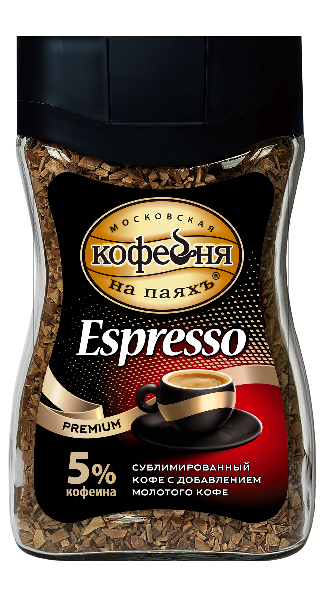 Кофе рacтворимый с молотым Московская Кофейня на Паяхъ ESPRESSO банка 95 г