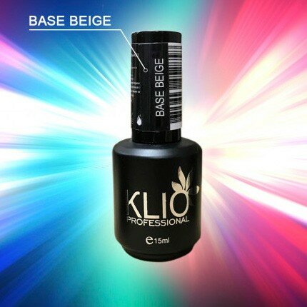 Камуфлирующая база для гель-лака Бежевая Base Beige Klio professional 15 мл