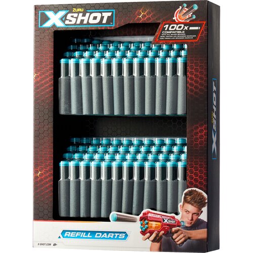Стрелы для бластеров дротики мягкие ZURU X-SHOT 100 шт., 5639