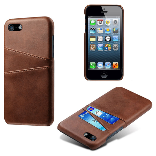 Чехол панель-накладка MyPads для iPhone 5 / 5S/ SE/ 5SE (Айфон 5/ 5С/ 5СЕ) из качественной импортной кожи с визитницей с отделением для банковски.