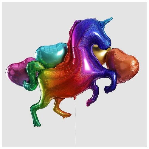 фото Букет из шаров "радужный единорог", набор 5 шт 4507706 сима-ленд