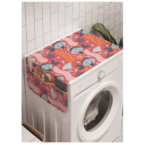 фото Органайзер для хранения "рыбки в западне" на стиральную машину, 45x120 см ambesonne