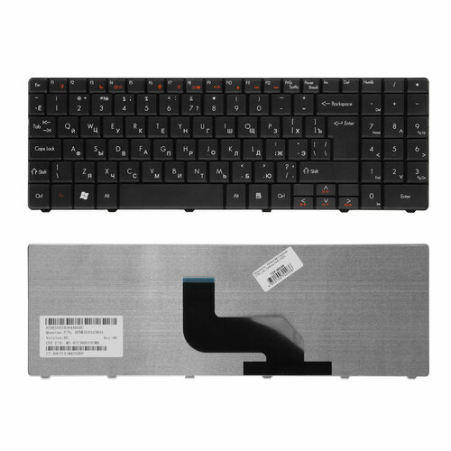 Клавиатура для ноутбука Packard Bell Easynote DT85 LJ61 LJ63 LJ65 LJ67 LJ71 Series Г-образный Enter Черная без рамки PN MP-07F33SU-4424H 1200₽