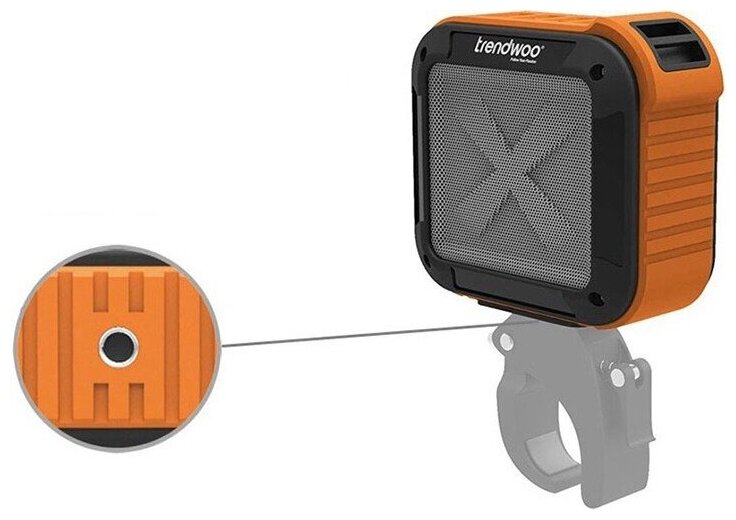 Портативная влагозащищенная Bluetooth-колонка "Trendwoo Rockman S" оранжевая