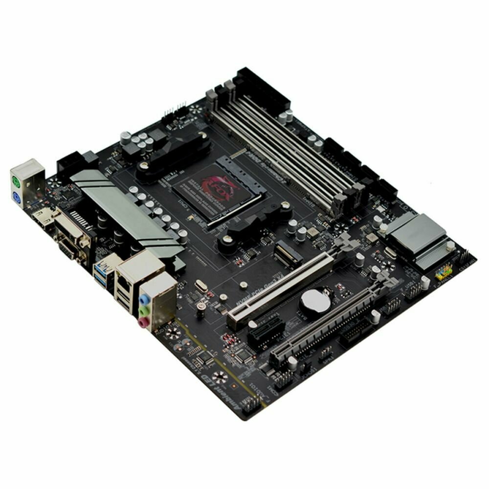 Материнская плата AFOX Motherboard AMD B550 AMD Socket AM4 4 x DDR4 Memory Slots Micro-ATX (22 x 245 cm)