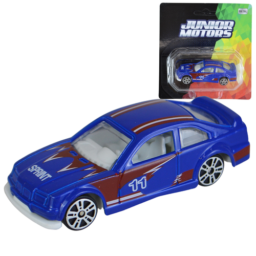 Машинка металлическая гоночная, коллекционная моделька для мальчиков, детская игрушка в подарок, цвет синий