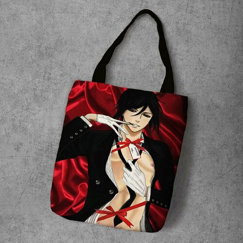 фото Сумка шоппер anime dakimakura, фактура рельефная, мультиколор