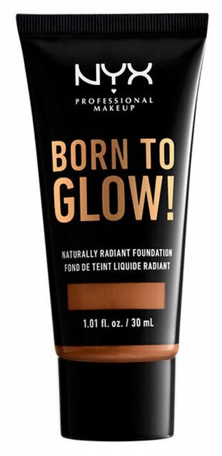 NYX professional makeup Тональный крем Born to glow!, 30 мл, оттенок: cappuccino
