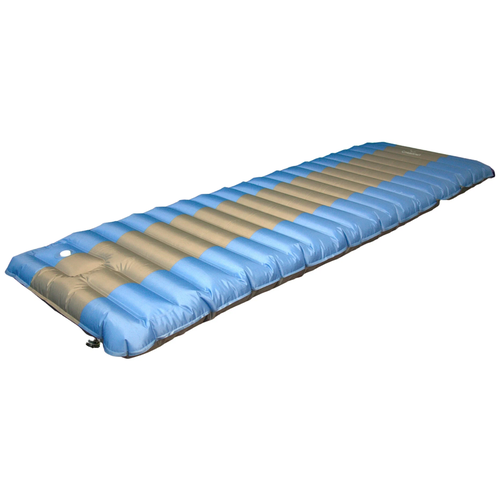 Матрас кемпинговый надувной следопыт с насосом 190 см x 60 см x 12 cм Цвет Голубой/Серый следопыт PF-KS-12