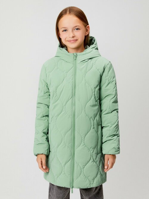 Пальто Acoola, размер 134, зеленый