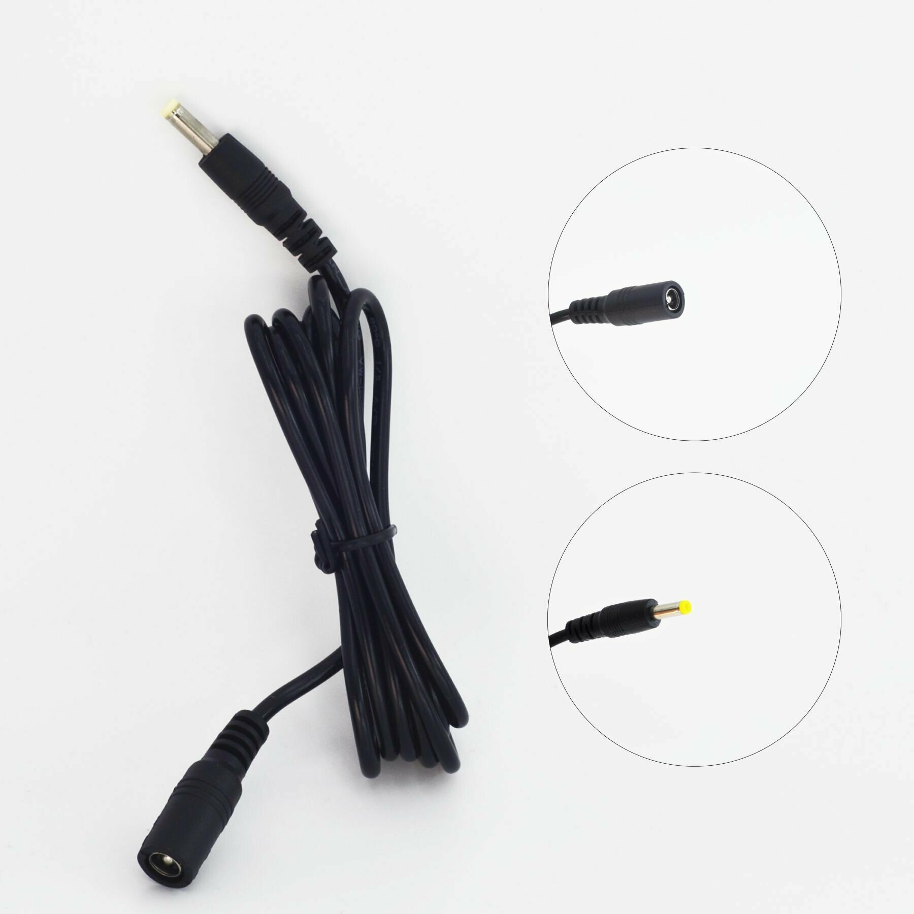 Удлинитель кабеля питания DC 5.5 x 2.5 (F) - DC 4.0 x 1.7 (M), черный