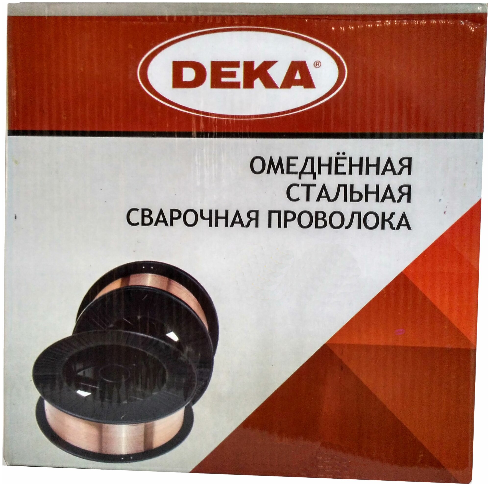 Сварочная проволока Deka ER70S-6, омедненная, 1,6 мм, 15 кг - фото №1