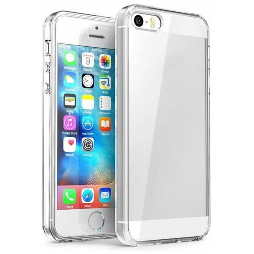 фото Прозрачный силиконовый чехол для iphone 5, 5s и se / ультратонкий чехол на iphone 5 / 5s / se (премиум качество) pastila