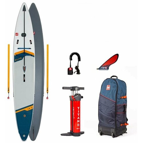 фото Cап борд надувной двухслойный red paddle 14.0 elite s23 (427x68x15 см) / sup board, сапборд, доска для сап серфинга