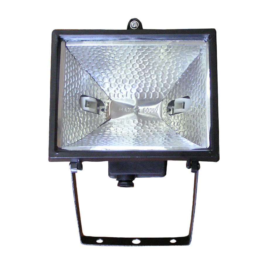 фото Прожектор уличный настенный, 500 ватт, цвет черный