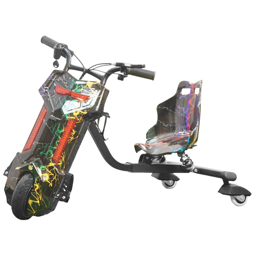 Электроскутер Дрифт Карт Drift-Trike MINIPRO Mi T01 - Разноцветная молния