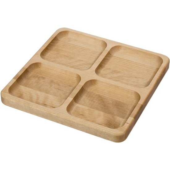 фото Менажница REGENT INOX квадратная 4 секции 250х250х18мм, Linea ALBERO 93-AB-1-02