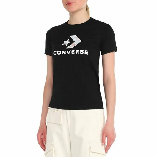 Футболка Converse, размер XS, черный