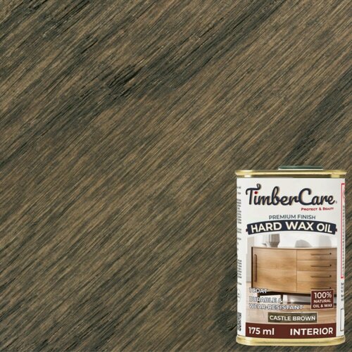 Изображение товара Масло защитное TimberCare Hard Wax Color Oil с твердым воском 350061 Темно-коричневый 0,75л