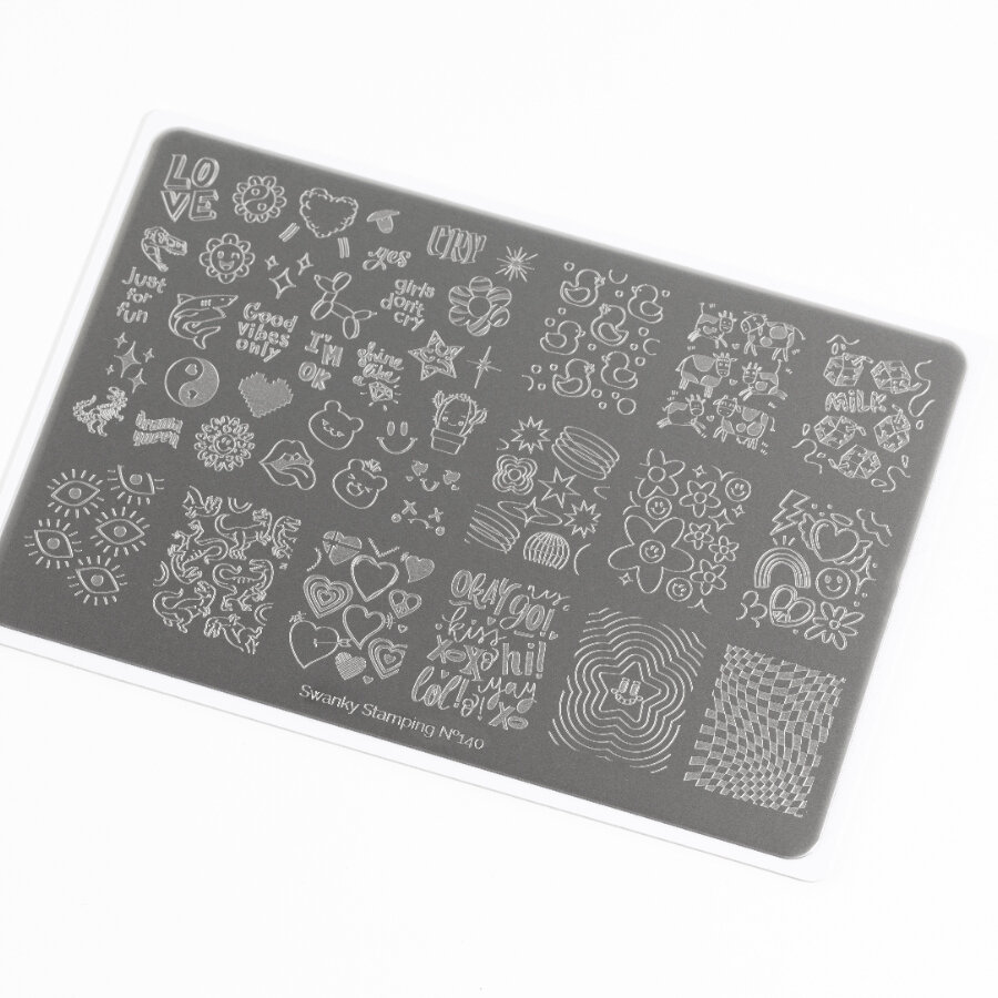 Пластина Swanky Stamping, №140, большая 14,5*9,5см