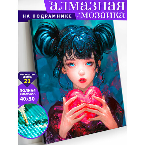 Алмазная мозаика на подрамнике 40х50 см 