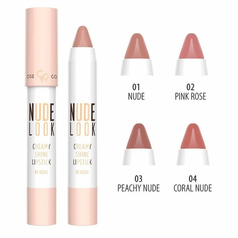 Golden Rose Помада для губ NUDE LOOK CREAMY SHINE Lipstick тон 04 coral nude